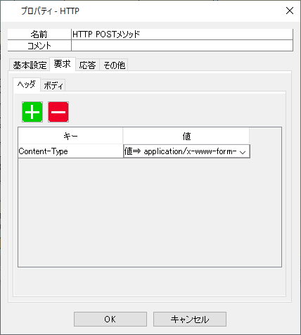 application/x-www-form-urlencodedのBodyを構築してHTTPでのPOST